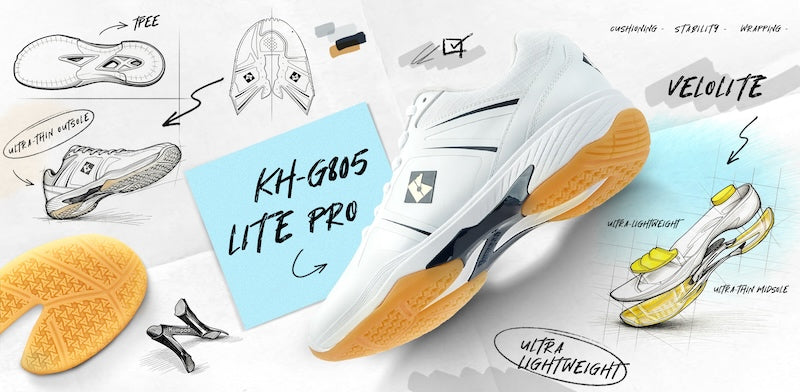 Kumpoo KH-G805 LITE PRO Badminton Shoes: Built for Speed