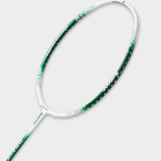 Kumpoo Brave unstrung badminton racket with a lightweight frame and sleek design, ready for stringing and gameplay.