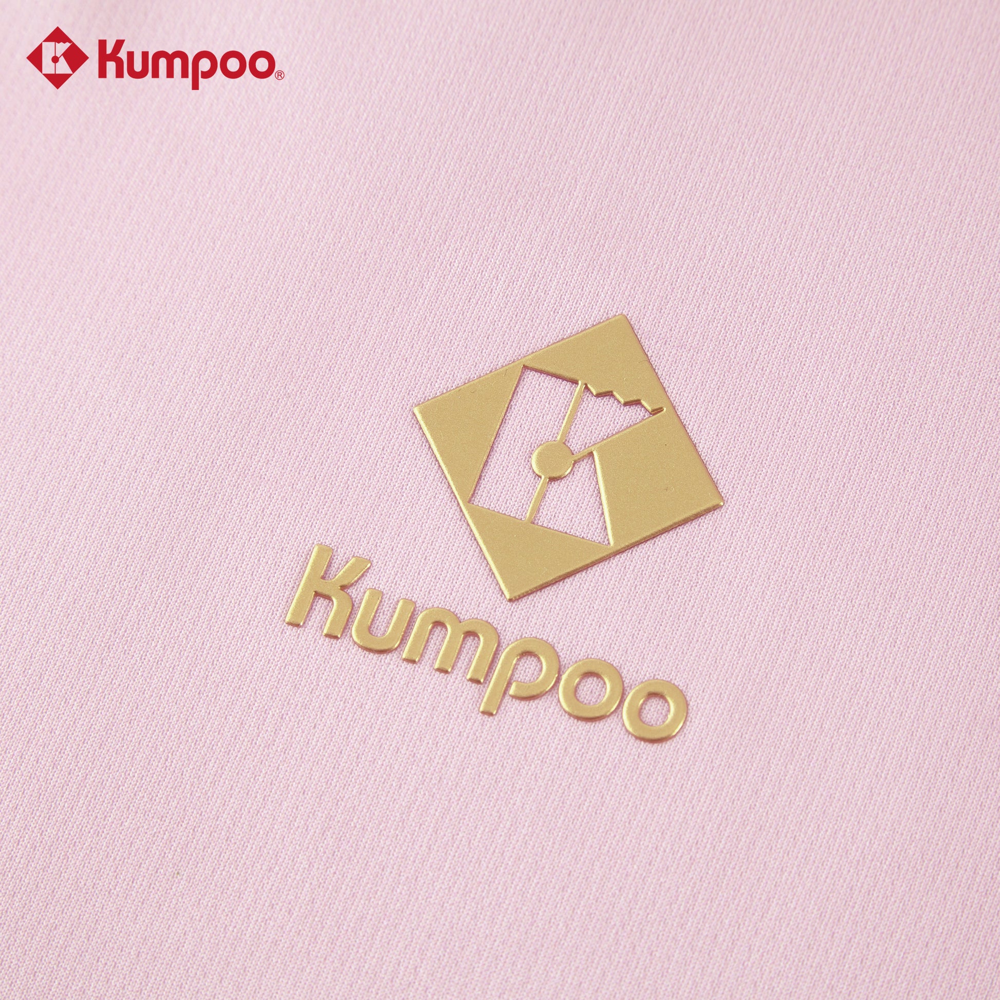 Kumpoo K261W-1532.25th women's T-shirt in white, casual short-sleeve top with round neckline, displayed on a hanger.