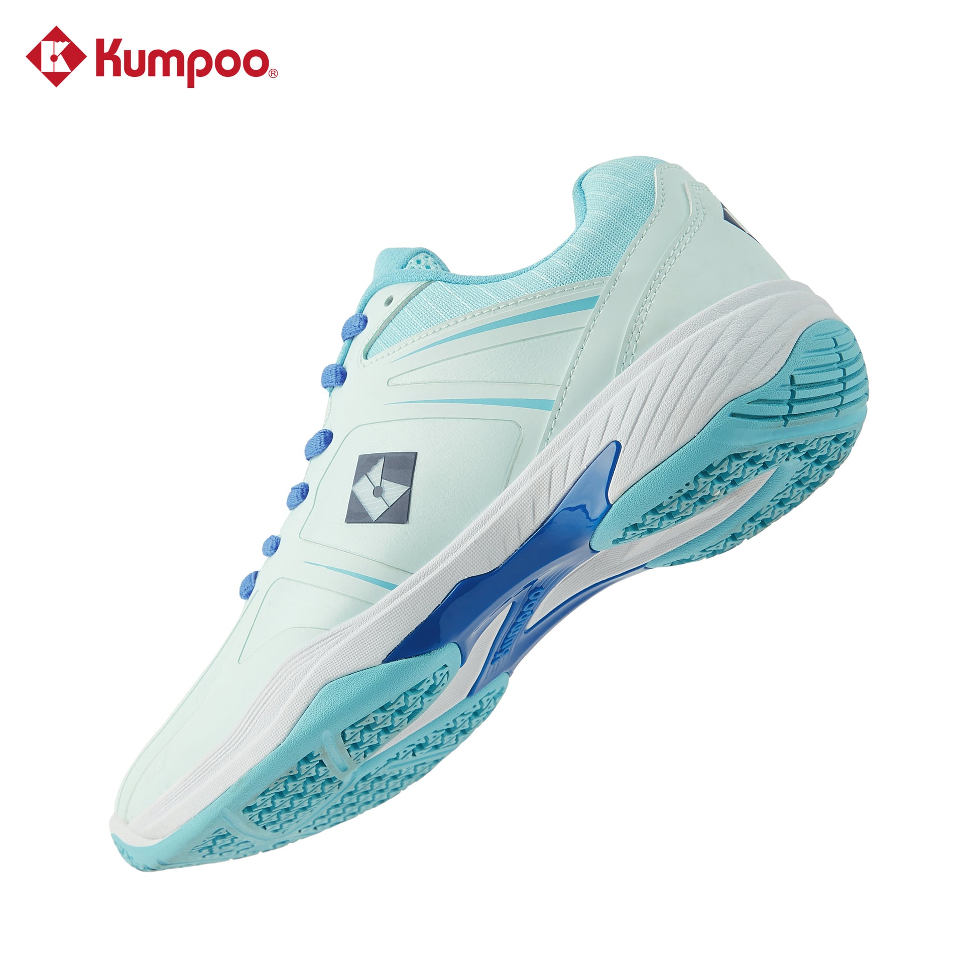 Kumpoo KH-G805 Lite Pro badminton shoes in black and red, featuring cushioned soles and breathable mesh uppers.