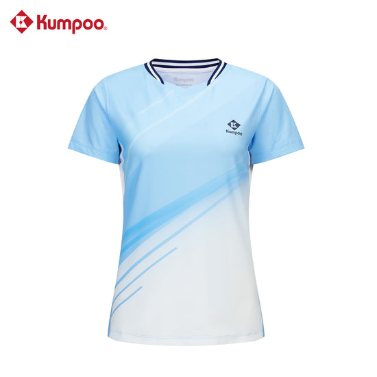Kumpoo Canada women's quick-dry sports T-shirt designed for badminton and training, lightweight and breathable athletic top.