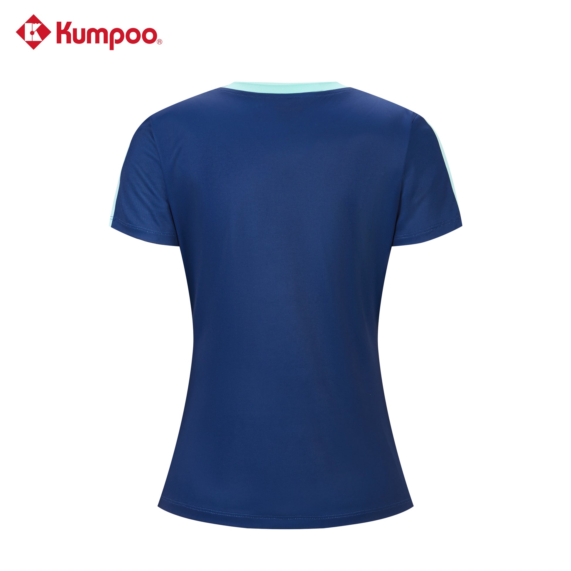 Kumpoo K261W-1151 women's t-shirt in soft fabric, displayed flat with short sleeves and a round neckline, in a neutral color.