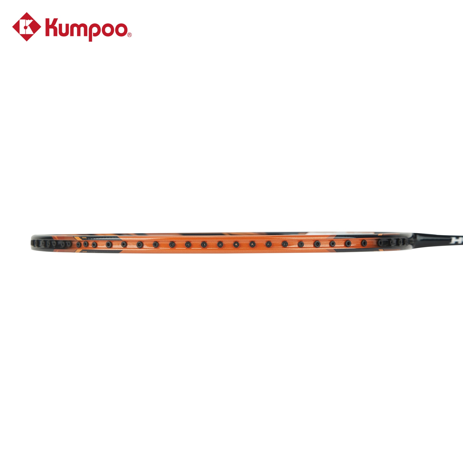 KUMPOO Hyper Shot Nex unstrung badminton racket with lightweight frame and ergonomic grip for enhanced performance.