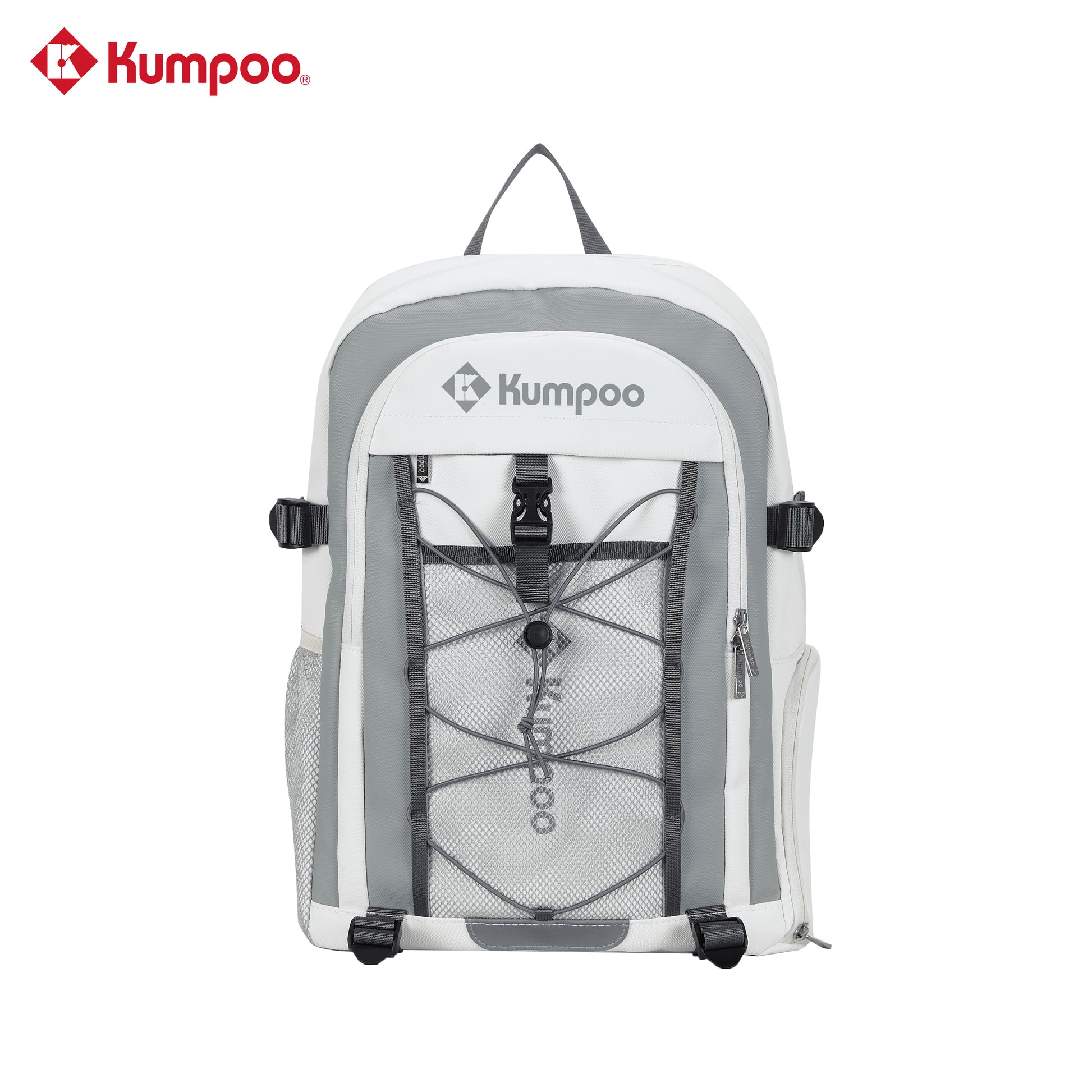 Kumpoo KB-624 badminton backpack with multiple compartments and padded straps, designed for sports gear storage.
