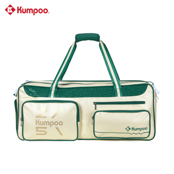 Kumpoo KB-566.25th badminton bag with multiple compartments, designed for storing rackets and sports gear.