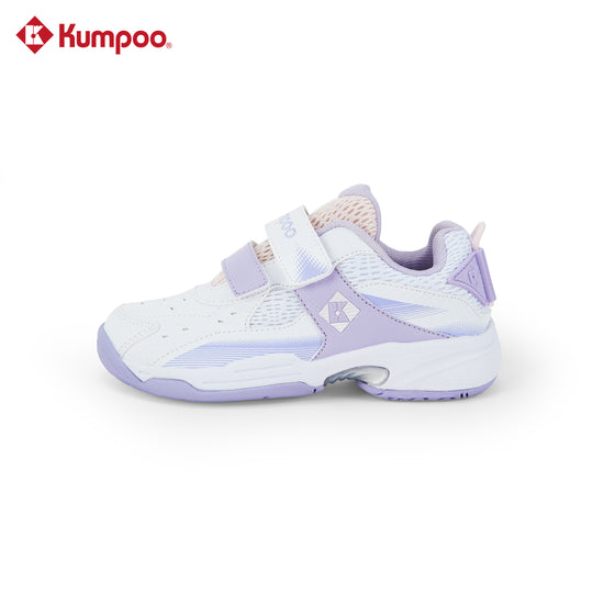 Kumpoo KHS-J20 Junior badminton shoes with breathable mesh and non-slip soles, designed for young players.