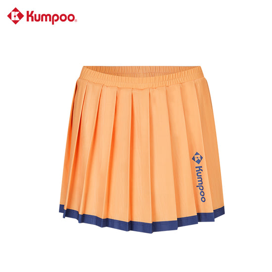 Kumpoo K261W-9727 women's skirt in soft fabric with a flowing design, displayed on a plain background.