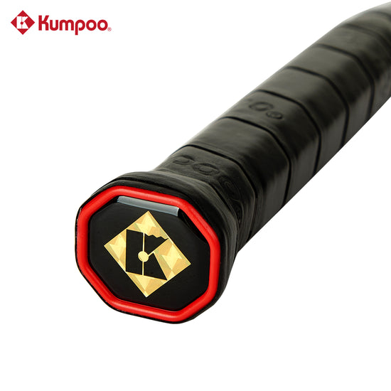 Kumpoo GF-SH(4U5) unstrung badminton racket with lightweight frame and grip, ready for stringing and gameplay.