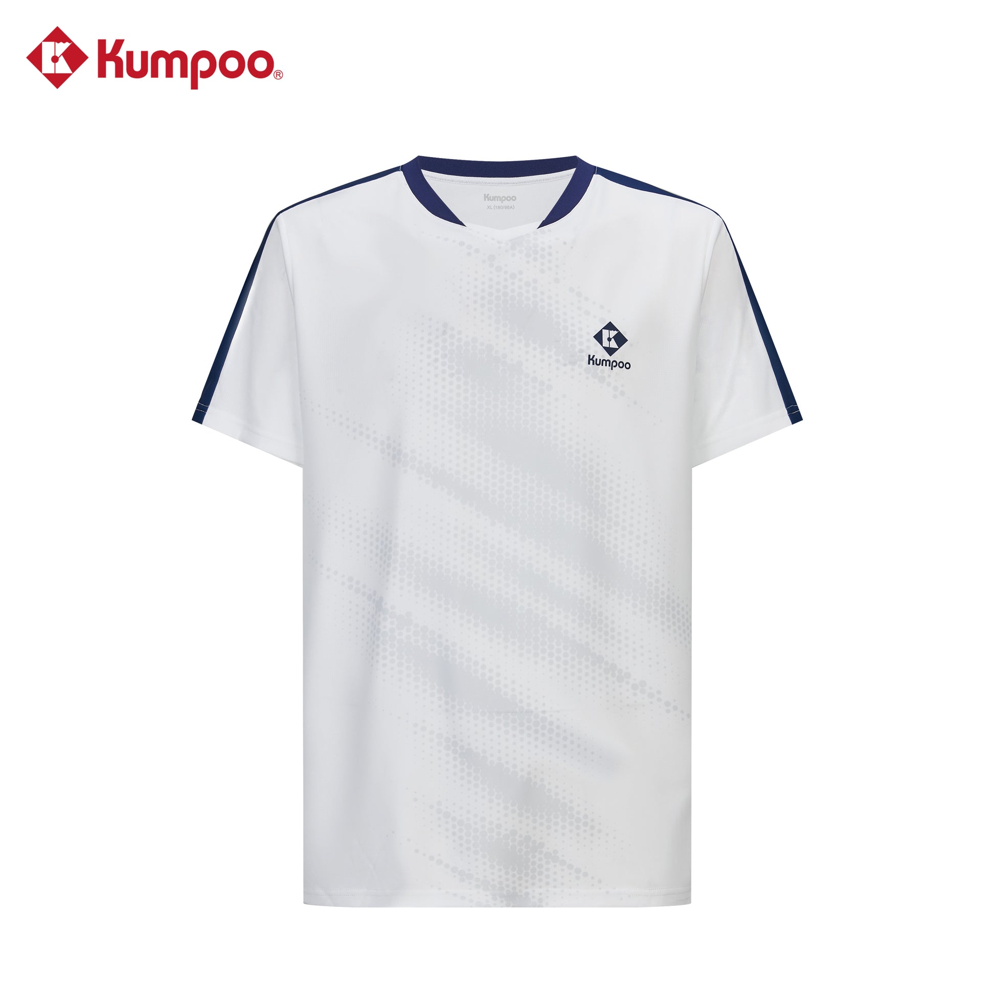 Kumpoo K261M-1150 men's T-shirt in black, with crew neck and short sleeves, displayed on a plain background.