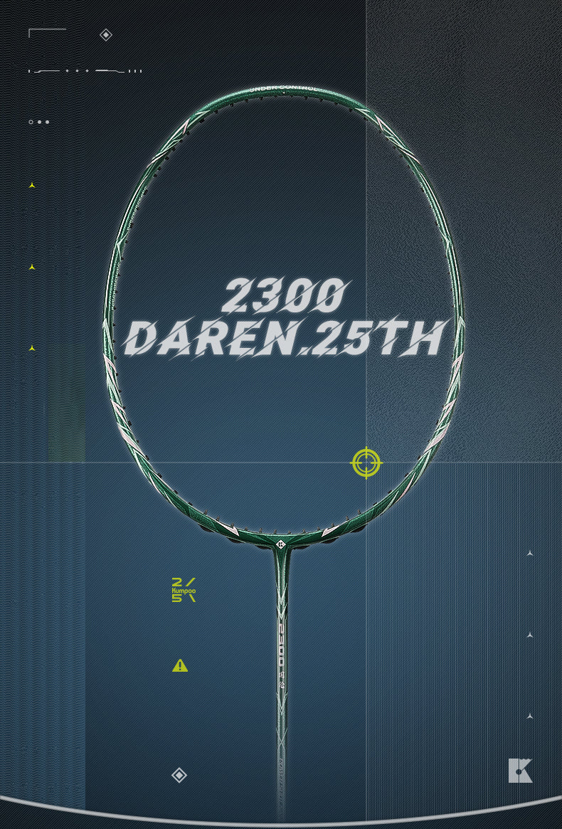 KUMPOO 2300 DAREN.25th Unstrung Badminton Racket – Kumpoo Canada