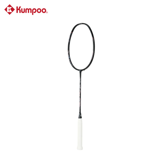 Kumpoo KZ-10 (4U5) unstrung badminton racket with lightweight frame and ergonomic grip, designed for competitive play.