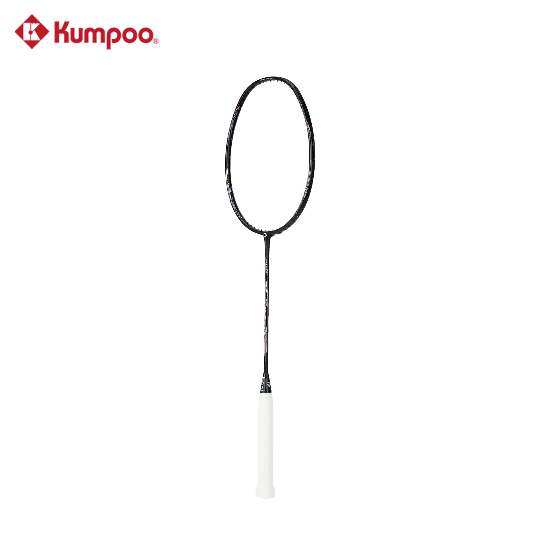 Kumpoo KZ-10 (4U5) unstrung badminton racket with lightweight frame and ergonomic grip, designed for competitive play.