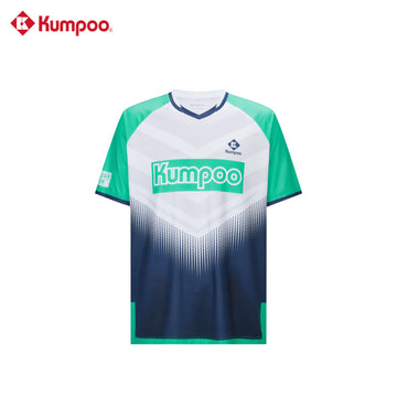 Kumpoo K261M-1731 men's T-shirt in black, featuring a crew neckline and short sleeves, made of soft, comfortable fabric.