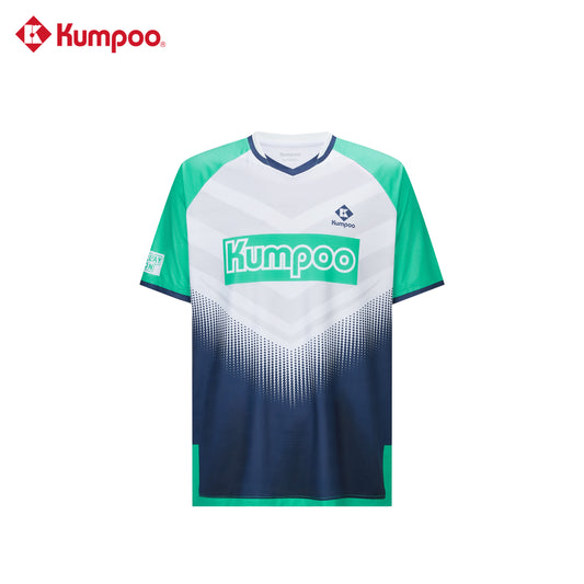 Kumpoo K261M-1731 men's T-shirt in black, featuring a crew neckline and short sleeves, made of soft, comfortable fabric.