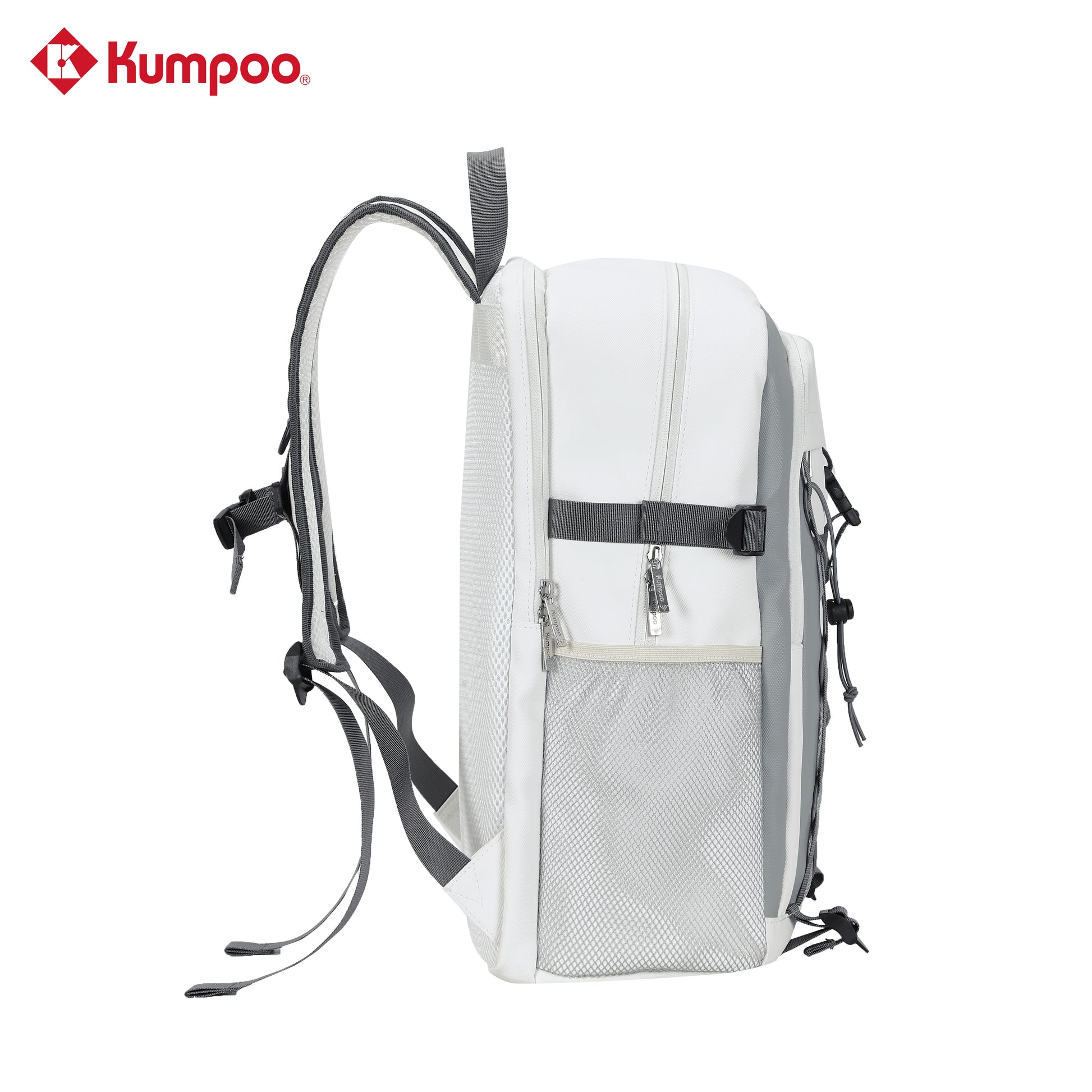 Kumpoo KB-624 badminton backpack with multiple compartments and adjustable straps, designed for sports gear storage.