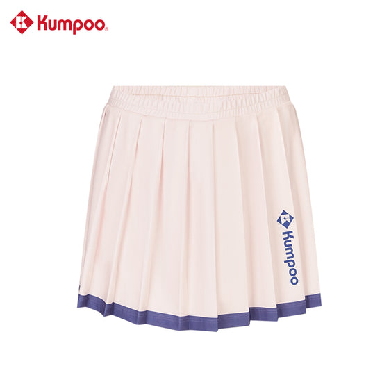 Kumpoo K261W-9727 women's skirt featuring a stylish, knee-length design with a fitted waist and subtle pattern.
