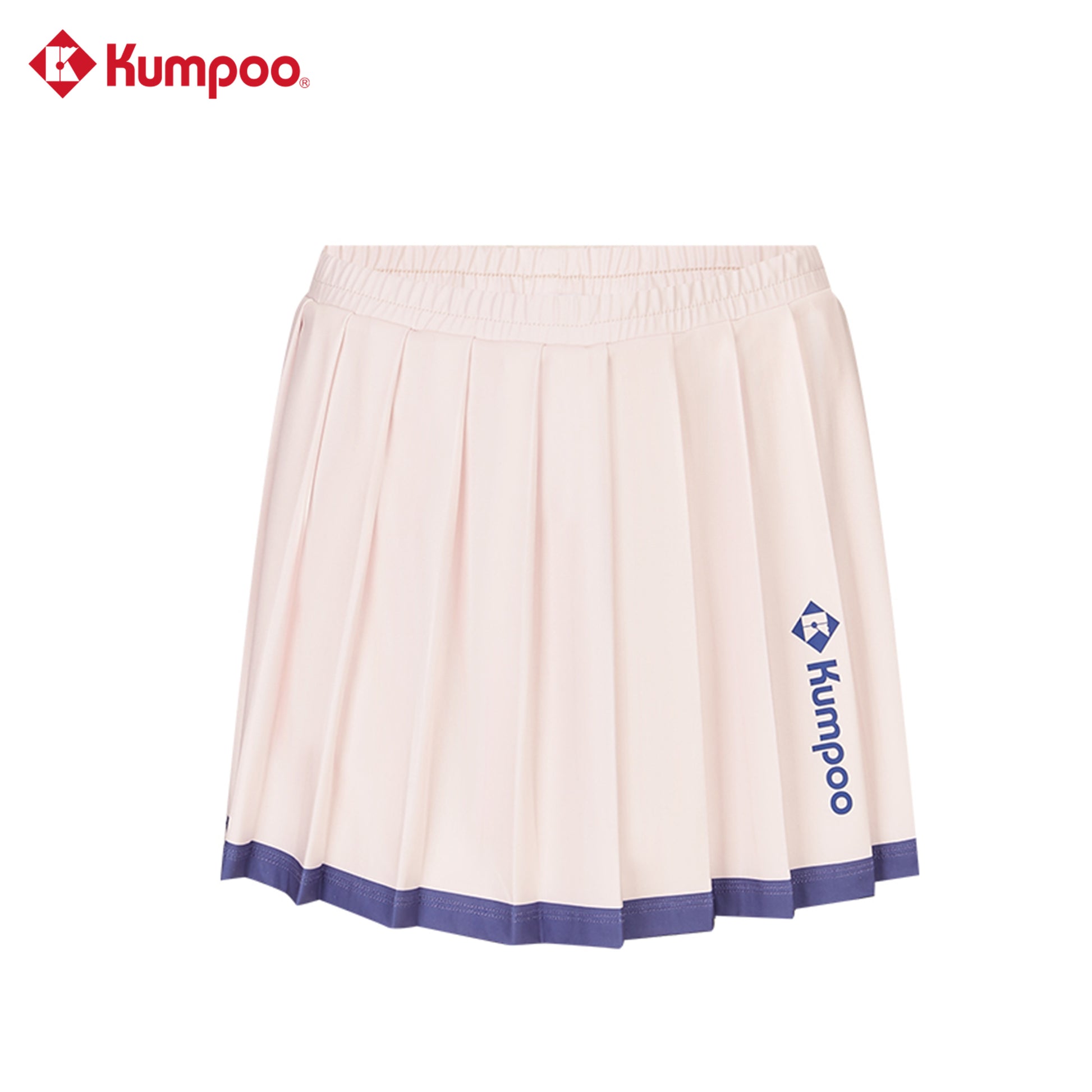 Kumpoo K261W-9727 women's skirt featuring a stylish, knee-length design with a fitted waist and subtle pattern.