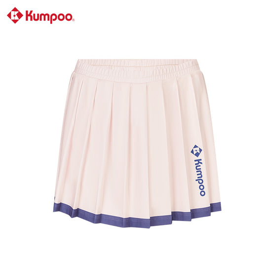 Kumpoo K261W-9727 women's skirt featuring a stylish, knee-length design with a fitted waist and subtle pattern.