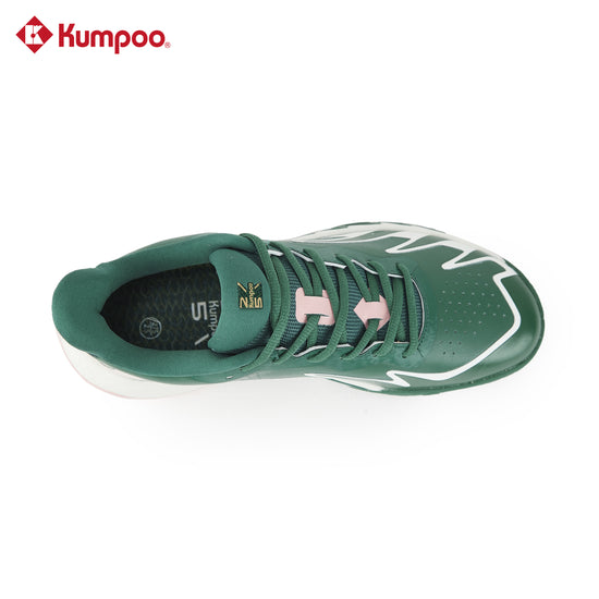 Kumpoo KH-G828.25th badminton shoes showing lightweight design, breathable material, and non-marking outsole for court play.