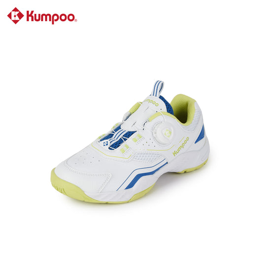 Kumpoo KHS-J10 Junior badminton shoes with cushioned soles and supportive design ideal for young players.