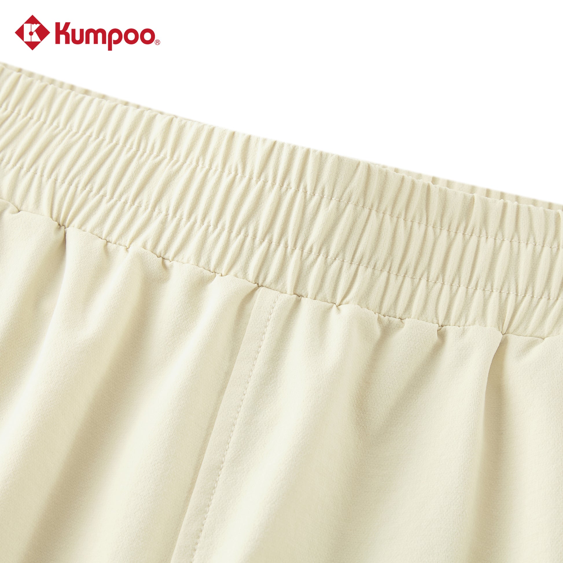 Kumpoo K261U-2540.25th unisex shorts, casual lightweight shorts with a relaxed fit, shown in a neutral color.