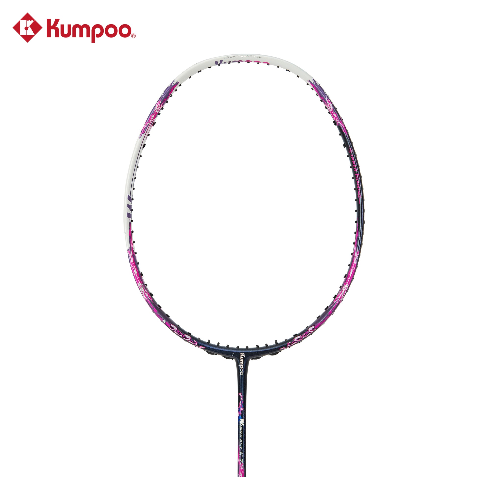 Kumpoo Whipblast K7 (4U5) unstrung badminton racket with a lightweight frame and ergonomic grip for enhanced performance.