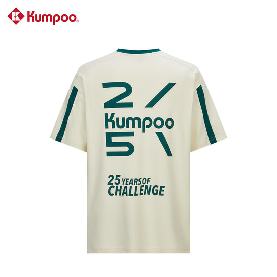 Kumpoo K261U-1528.25th unisex T-shirt in a casual style, featuring a comfortable fit and simple design, shown on a plain background.