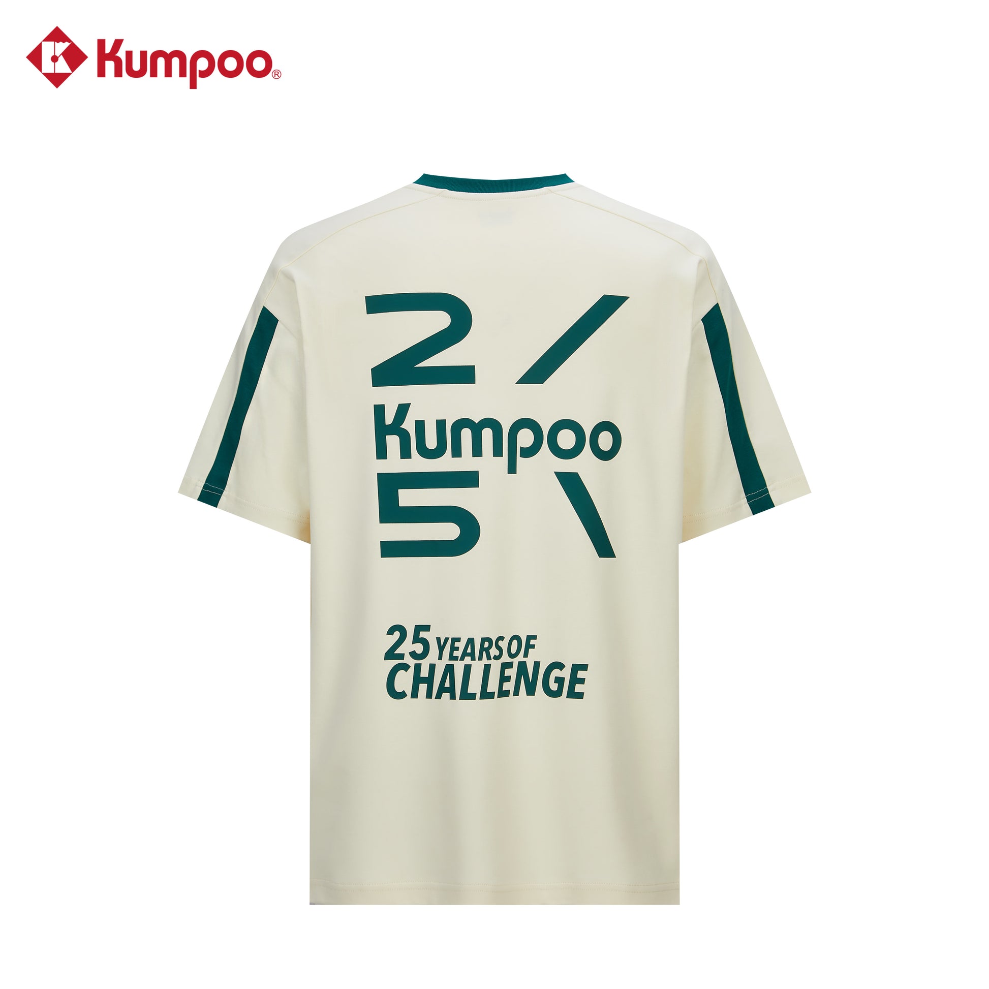 Kumpoo K261U-1528.25th unisex T-shirt in a casual style, featuring a comfortable fit and simple design, shown on a plain background.