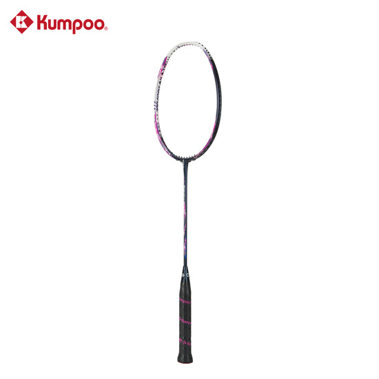 Kumpoo Whipblast K7 unstrung badminton racket with lightweight frame and ergonomic grip, designed for competitive play.