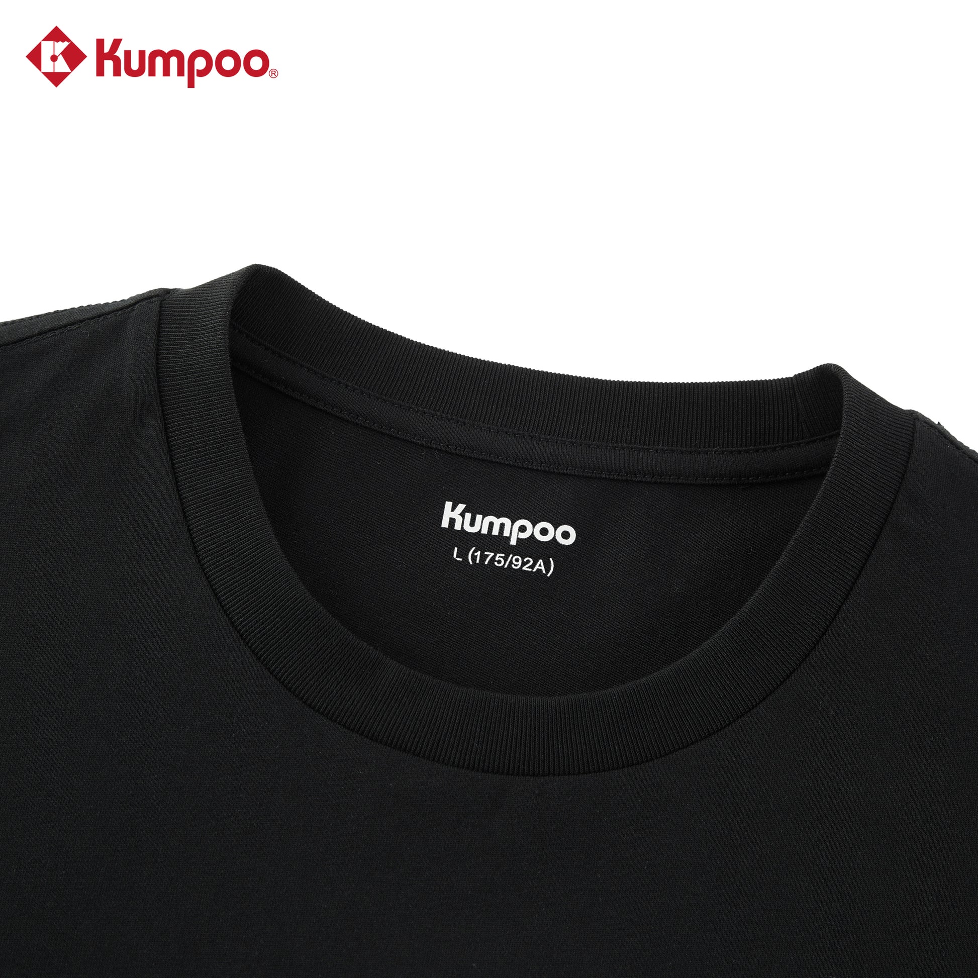 Kumpoo K261M-1171 unisex T-shirt in a casual fit, featuring a crew neckline and short sleeves, made from comfortable fabric.