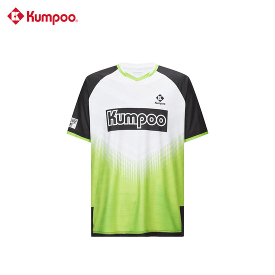 Kumpoo K261M-1731 men's T-shirt featuring a casual short-sleeve design in a solid color, displayed on a hanger.