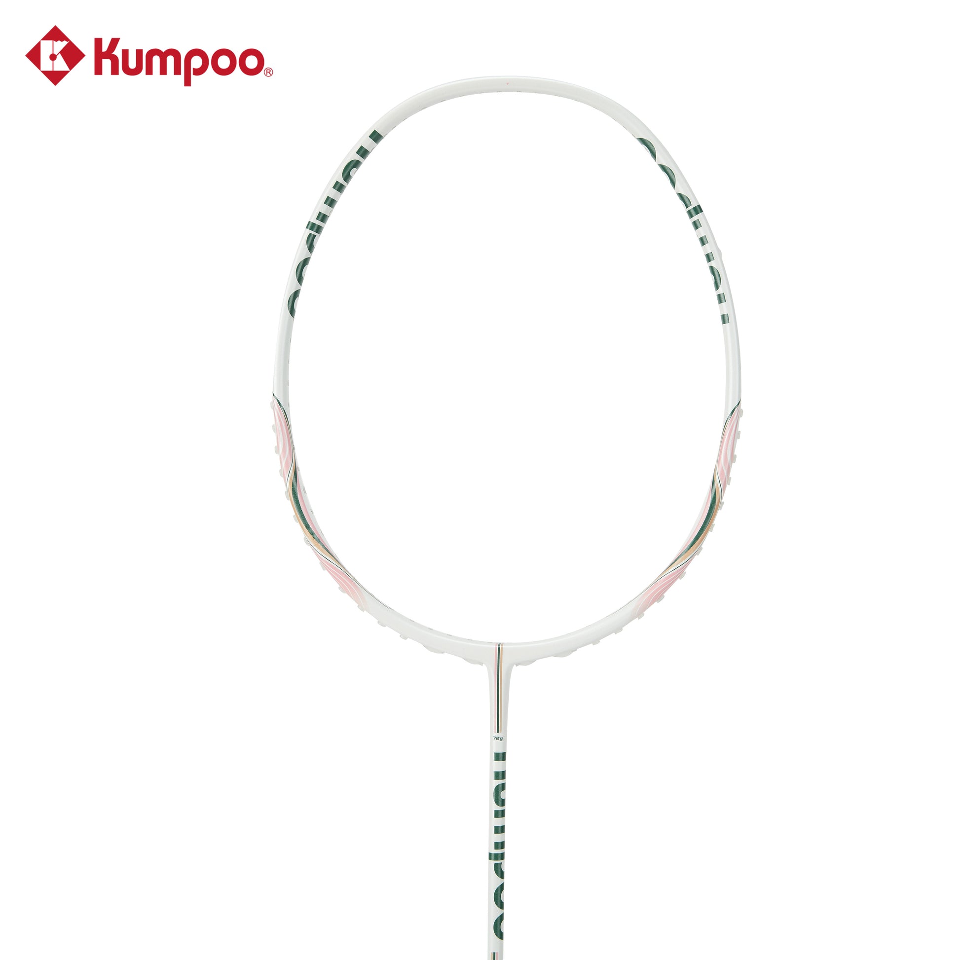 Kumpoo Ride the Wind S.25th unstrung badminton racket 6U, lightweight frame, black and red design for competitive play.