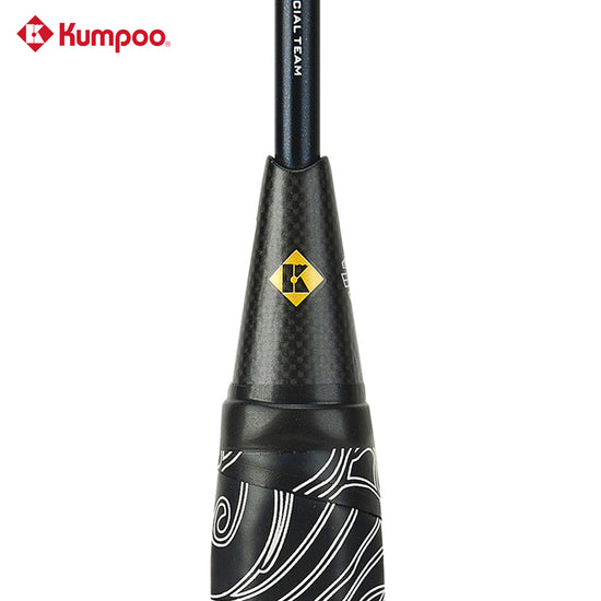 Kumpoo Mountains and Rivers New unstrung badminton racket with a lightweight frame and ergonomic grip design.