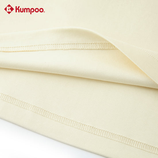 Kumpoo K261U-1528.25th unisex T-shirt, casual top in neutral color, displayed flat on a white background.