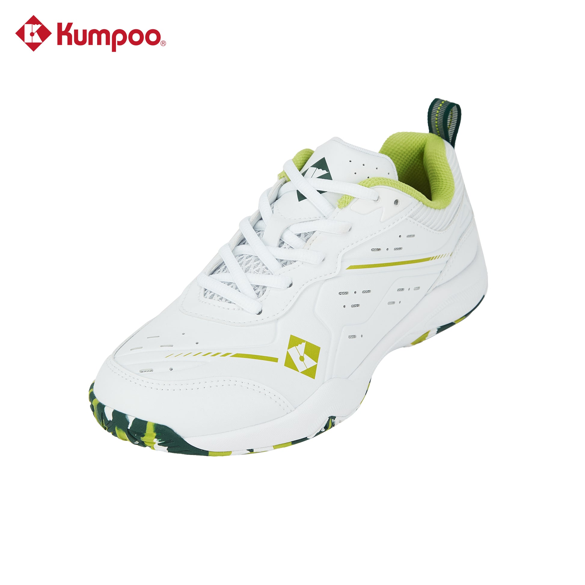 Kumpoo KH-E317 badminton shoes featuring a sleek design with breathable mesh and rubber outsole for indoor court play.