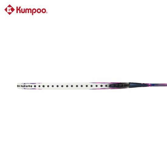 Kumpoo Whipblast K7 unstrung badminton racket with lightweight frame and ergonomic grip, designed for powerful smashes and control.