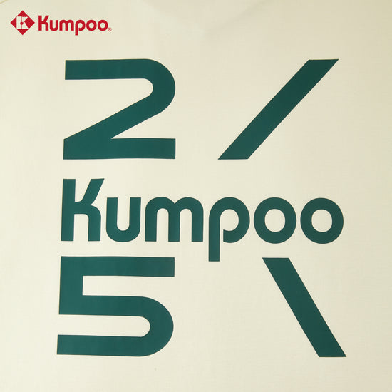 Kumpoo K261U-1528 25th unisex T-shirt, casual tops and T-shirt in black with front graphic design, short sleeves and round neckline