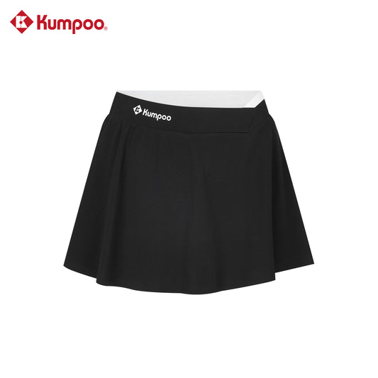 Kumpoo K261W-7181 women's skirt in a stylish design, displayed on a hanger with a neutral background.