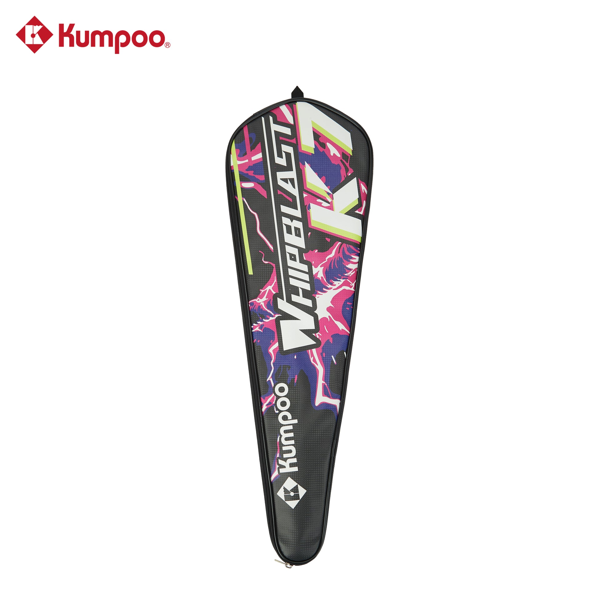 Kumpoo Whipblast K7 unstrung badminton racket with lightweight frame and ergonomic grip, designed for agility and control.