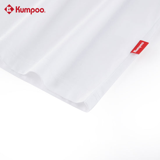 Kumpoo K261M-1173 men's T-shirt in black, featuring a crew neckline and short sleeves, displayed on a plain background.