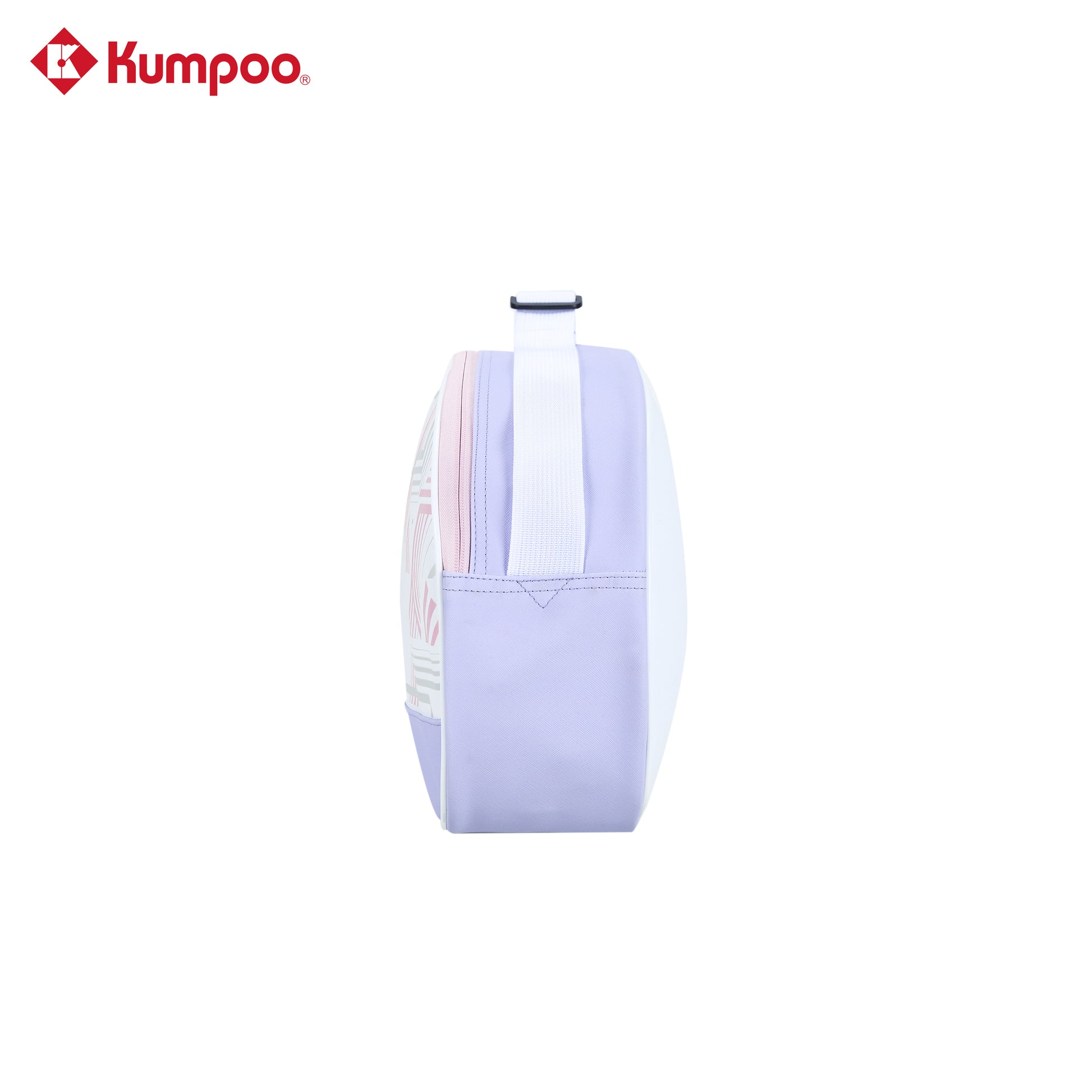 Kumpoo KB-631 badminton bag with multiple compartments, black and red design, featuring the Kumpoo logo and carrying straps.