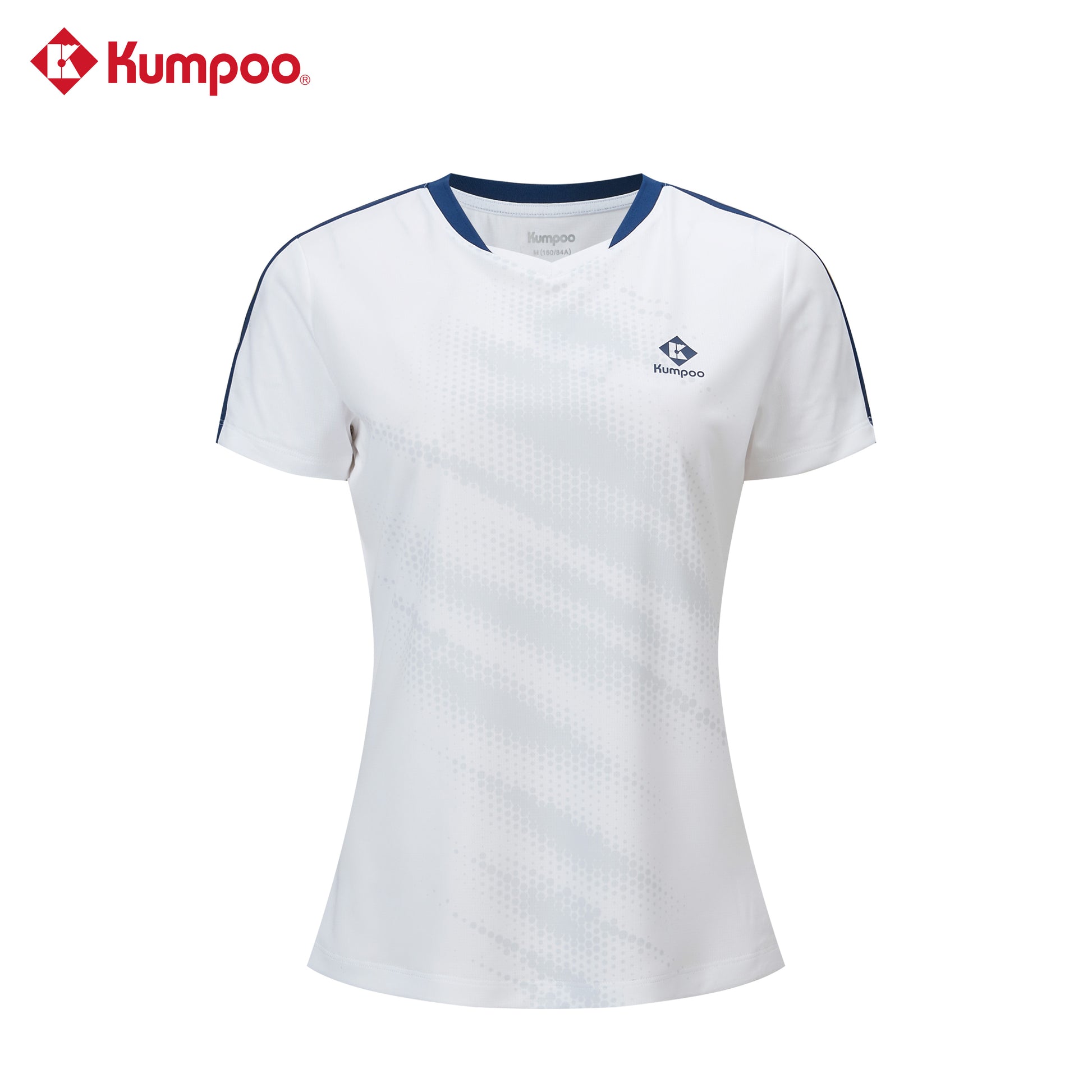 Kumpoo K261W-1151 women's T-shirt in light color, casual top with short sleeves and round neckline, made of soft fabric.