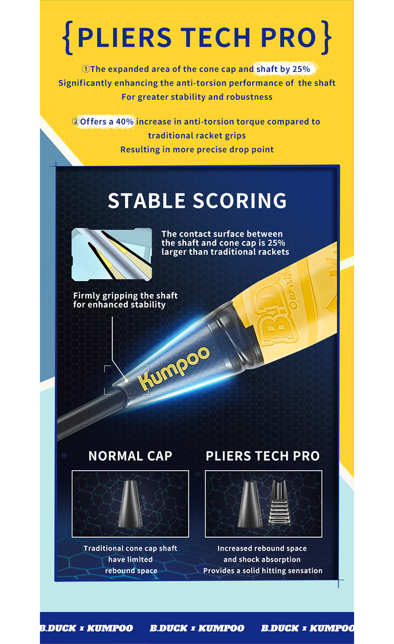 KUMPOO B.Duck Cool Badminton Racket Gift Set | Kumpoo Canada