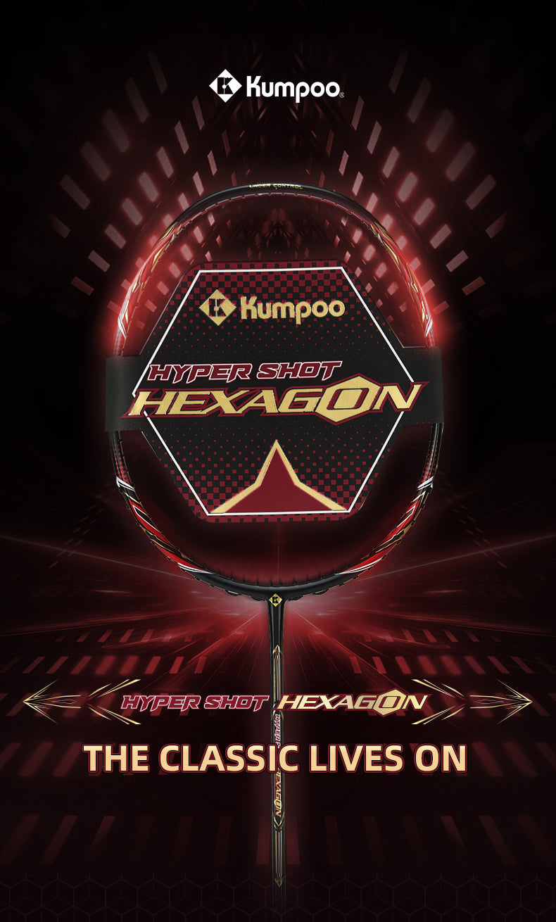 KUMPOO Hyper Shot Hexagon Unstrung Badminton Racket – Kumpoo Canada