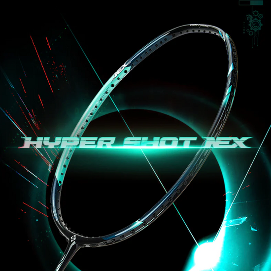 Kumpoo Hyper Shot Nex unstrung badminton racket with lightweight frame and ergonomic grip for competitive play