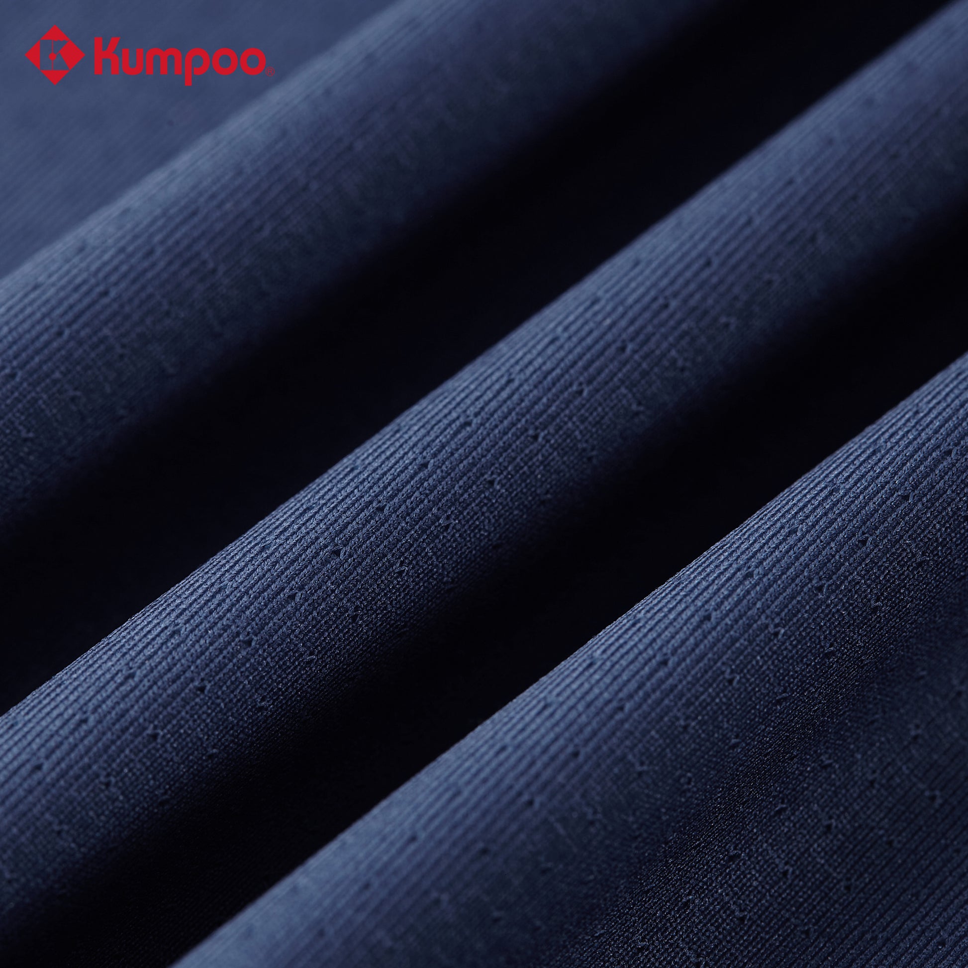 Kumpoo K241W-1004 women's T-shirt in light blue, soft fabric, short sleeves, and fitted style, displayed flat.