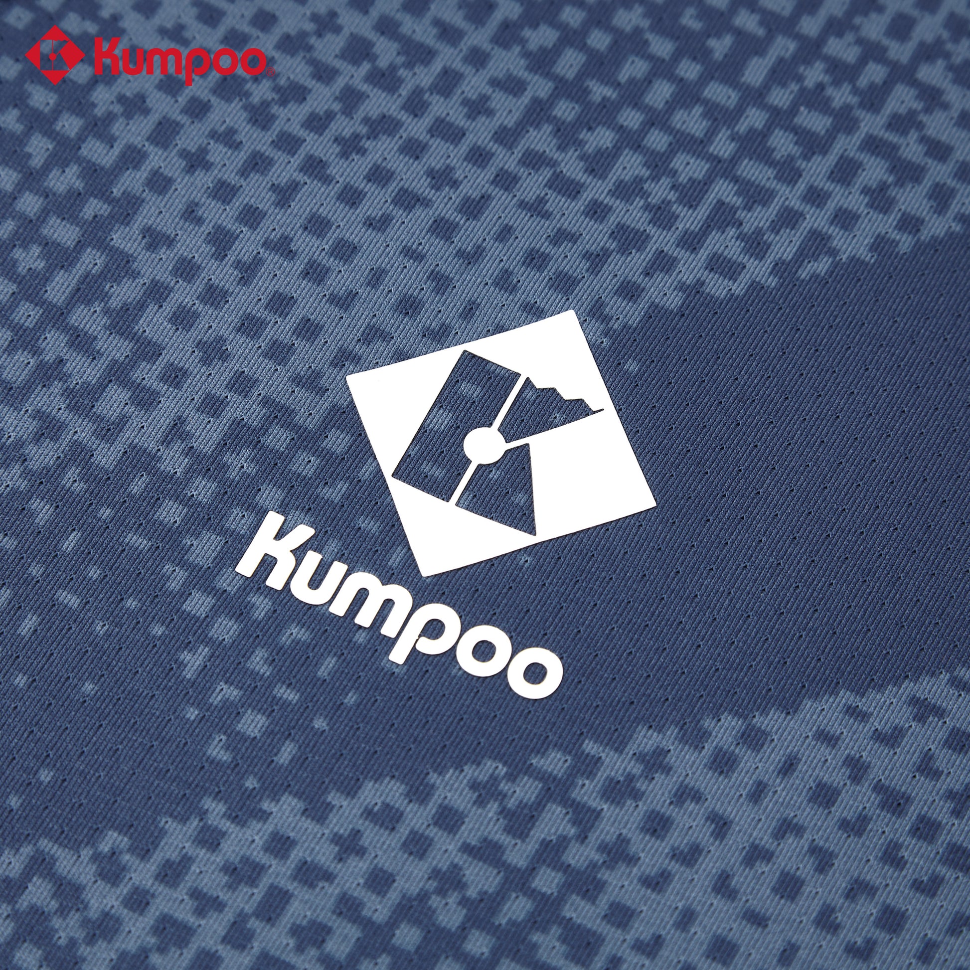 Kumpoo K241W-1004 women's T-shirt in soft fabric, featuring a simple crew neck and short sleeves, displayed on a hanger.