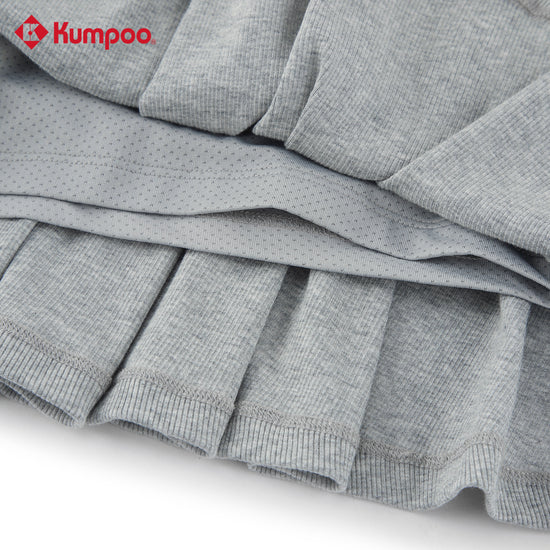 Kumpoo K251W-7225 women's sports skirt for badminton, pickleball, tennis, and training, shown in performance fabric and design.