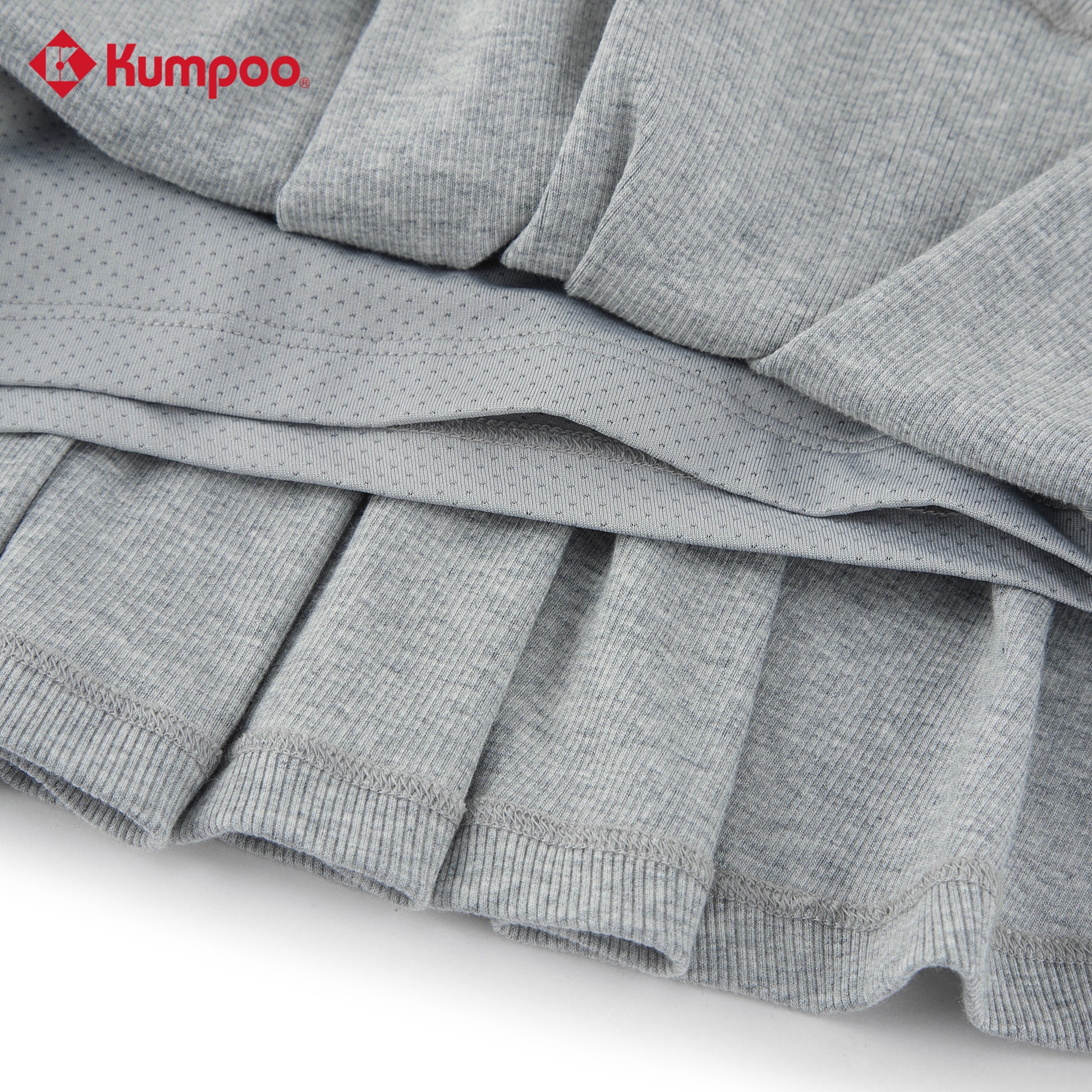 Kumpoo K251W-7225 women's sports skirt for badminton, pickleball, tennis, and training, shown in performance fabric and design.