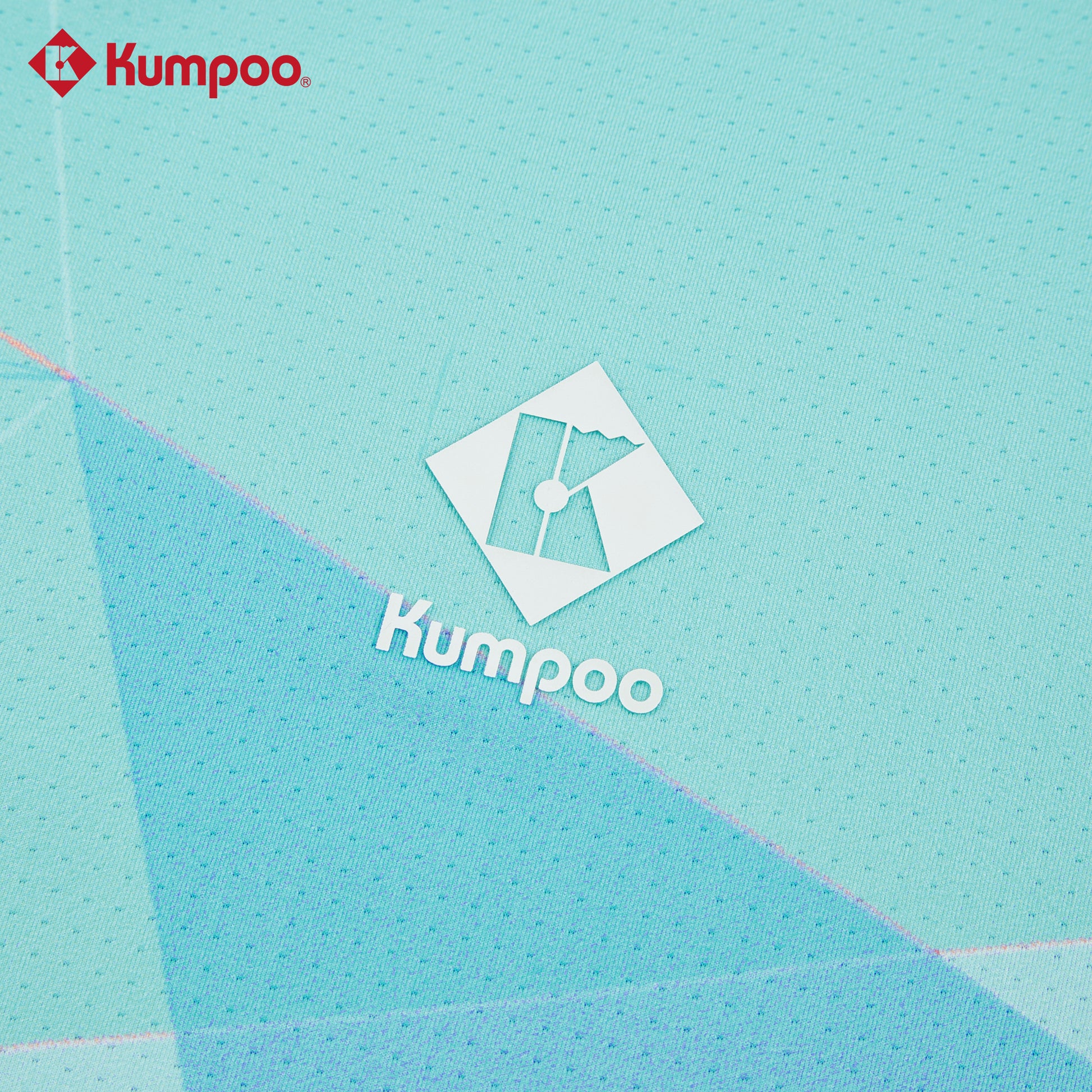 Kumpoo men's quick-dry sports T-shirt for badminton and training, lightweight breathable fabric, front view.